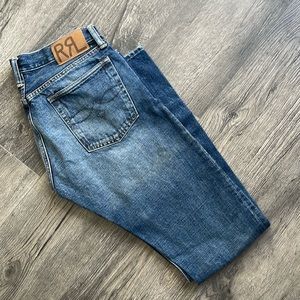 Double RL denim. Size 30/34 blue slim fit.